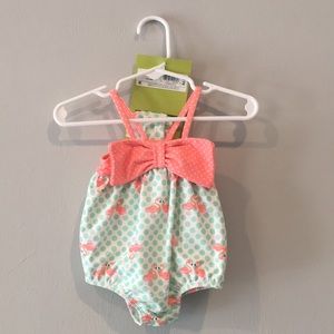CIRCO | NWT Flamingo Suit w/ Headband | 3-6M